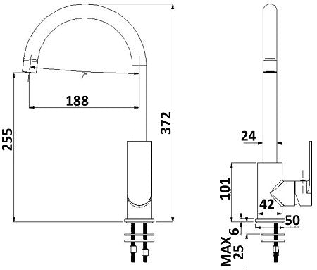 Millennium Kiato Sink Mixer