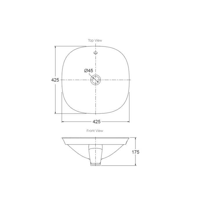 Kohler Veil Square Vessel Basin