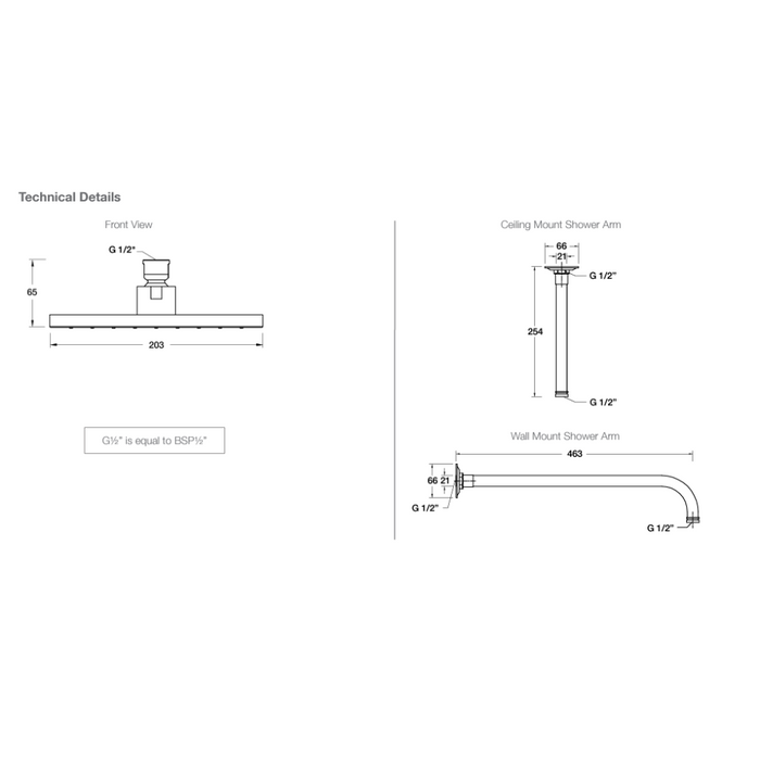 Kohler RainCan 200mm Square Shower Head