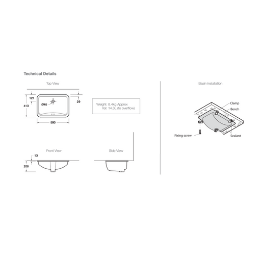 Kohler Ladena Undercounter Basin