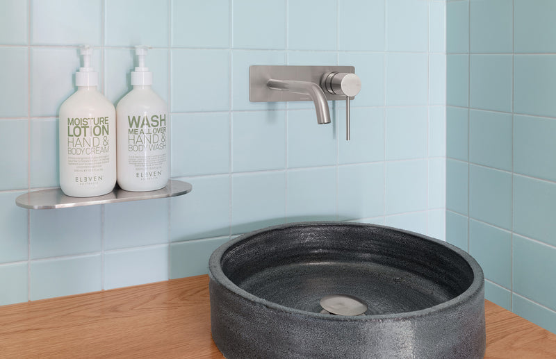 Phoenix Vivid Slimline SwitchMix Wall Basin / Bath Mixer Set 180mm Fit-Off Kit