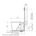 Caroma Liano Junior Cleanflush® Invisi Series II® Wall Faced Toilet Suite