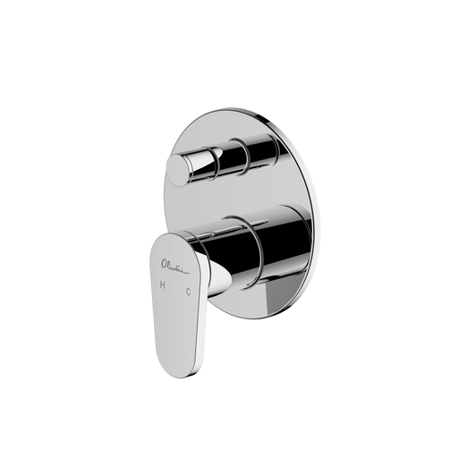 Oliveri London Chrome Wall Mixer With Diverter