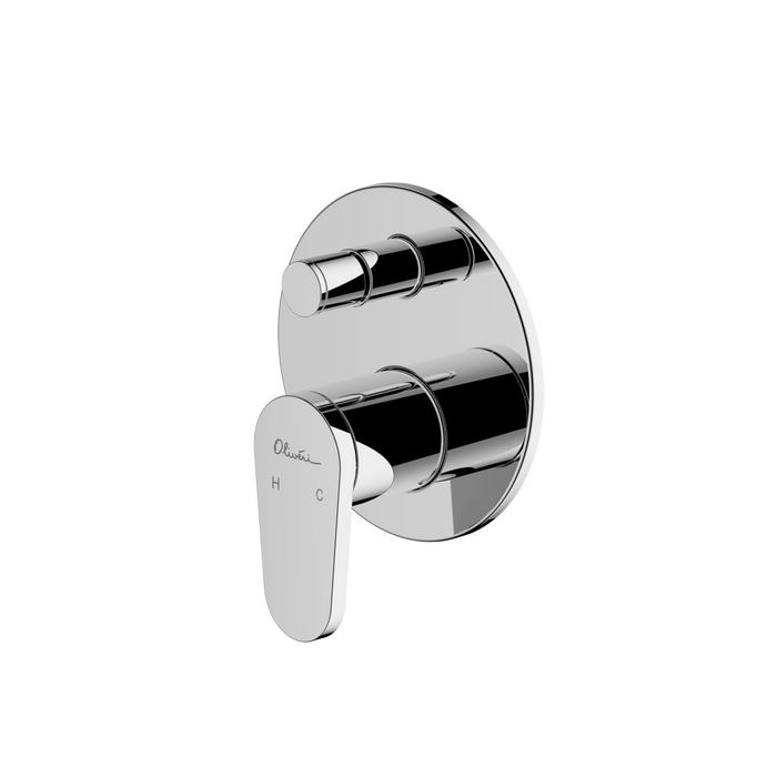 Oliveri London Chrome Wall Mixer With Diverter