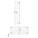 Conserv Linear Shower Recess Grab Rail Kit