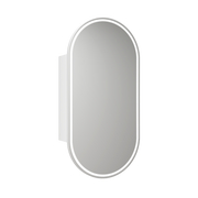 Aulic Beau Monde Oblong LED Shaving Cabinet matte white 