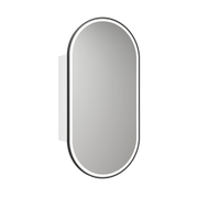 Aulic Beau Monde Oblong LED Shaving Cabinet matte white black