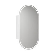 Aulic Beau Monde Oblong LED Shaving Cabinet matte white 