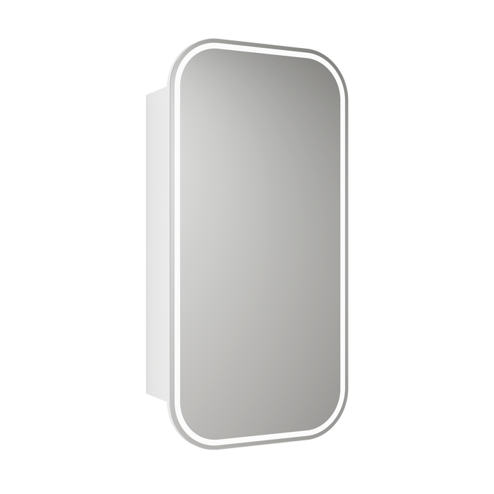 Aulic Vienna LED Matte White Shaving Cabinet matte white