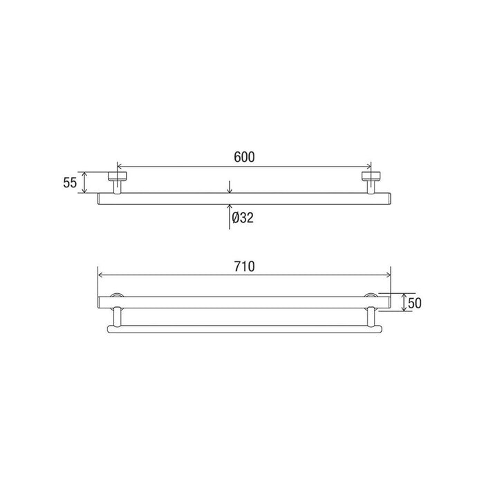 Conserv Linear Towel Grab Rail 