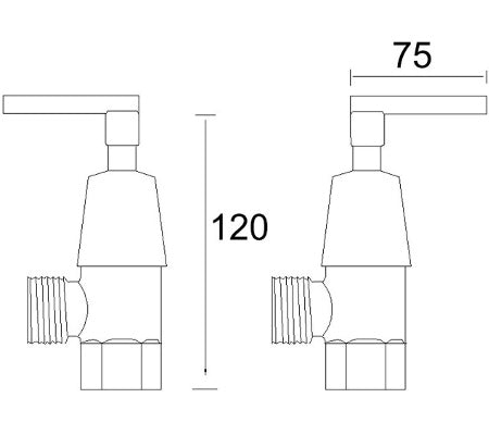 Millennium Waterfall Lever Washing Machine Set