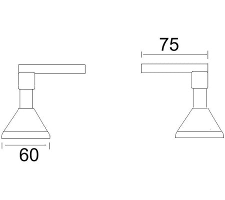 Millennium Waterfall Lever Wall Top Assembly Set