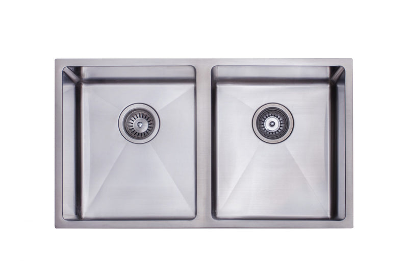 Modern National Double Bowl Sink  760 X 440 X 200MM - 26L + 26L