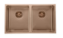 MODERN NATIONAL Double Bowl Sink  760 X 440 X 200MM - 26L + 26L