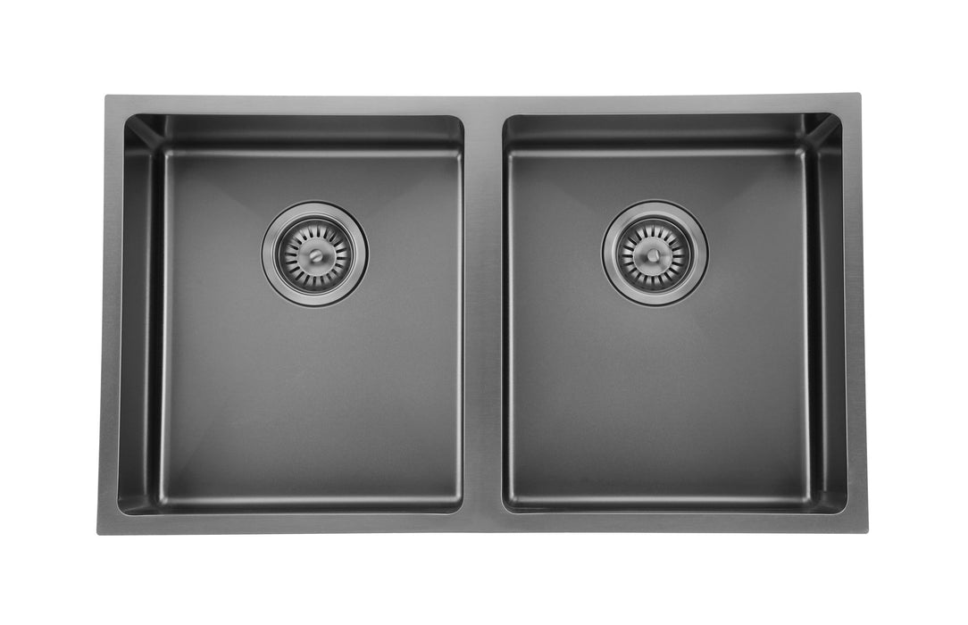 MODERN NATIONAL Double Bowl Sink  760 X 440 X 200MM - 26L + 26L