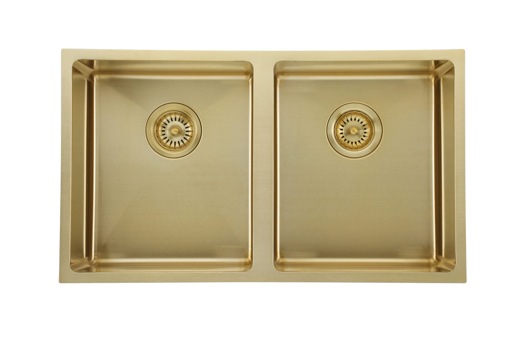 MODERN NATIONAL Double Bowl Sink  760 X 440 X 200MM - 26L + 26L