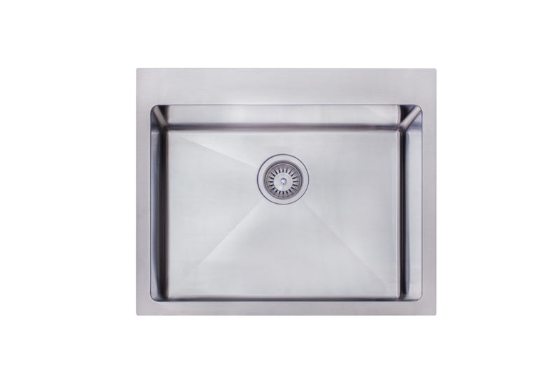 Modern National Single Bowl Sink  606 X 512 X 228MM - 49L