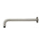 Round Wall Shower Curved Arm 400mm Brushed Nickel