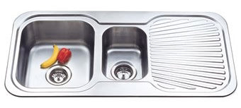 Suprema 1 & 1/2 bowl single drainer
