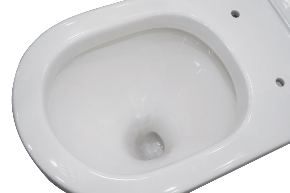 Zumi Vera Extra High Whirlpool Flushing Back to Wall Toilet Suite