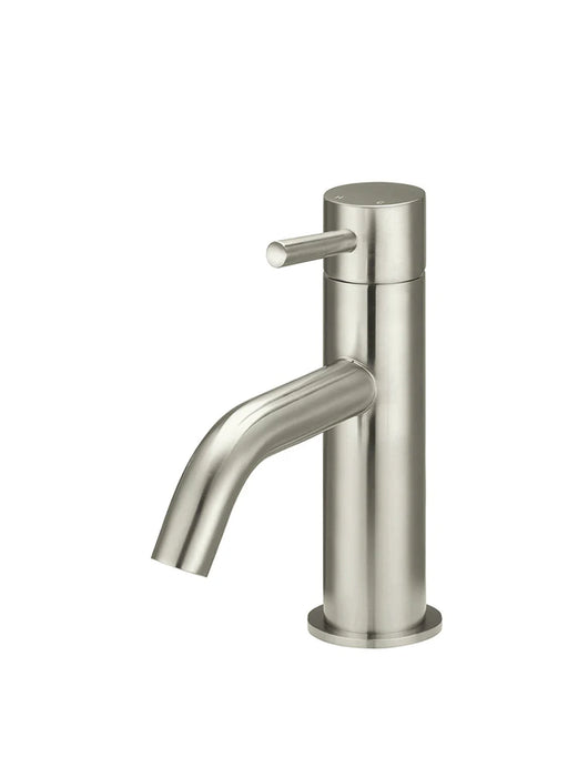 Meir Piccola Basin Mixer Tap brushed nickel