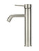 Meir Round Tall Basin Mixer Curved brushed nickel