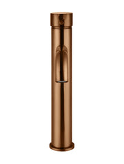 Meir Round Tall Basin Mixer Curved lustre bronze