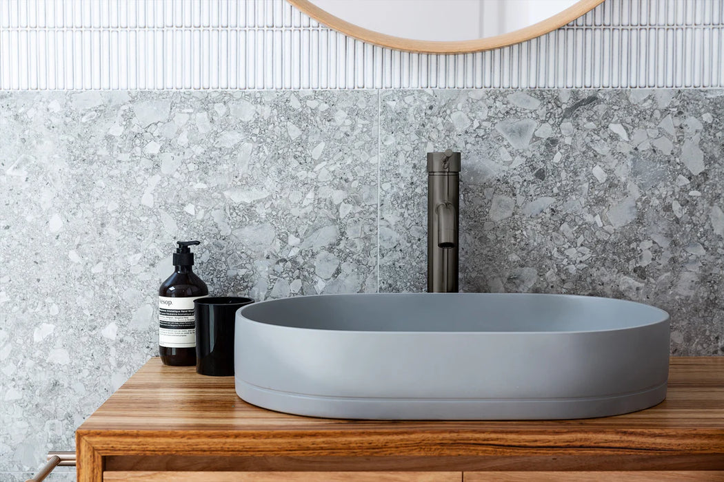 Meir Round Tall Curved Basin Mixer