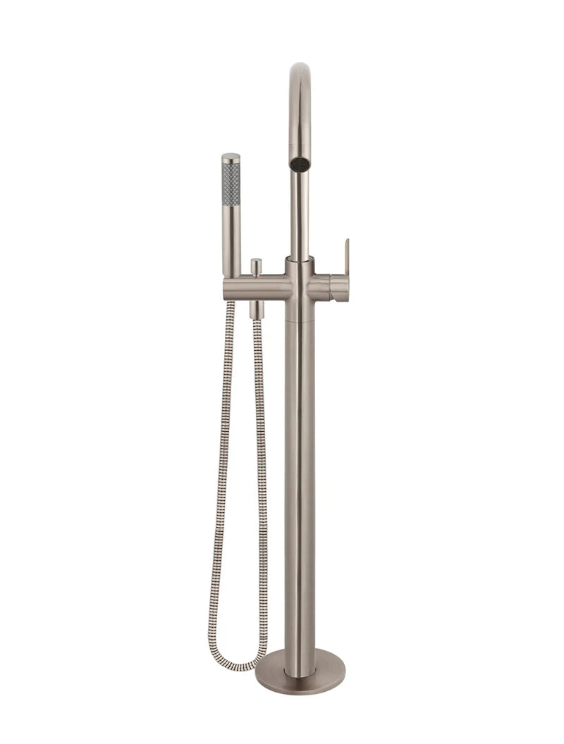Meir Round Paddle Freestanding Bath Spout and Hand Shower