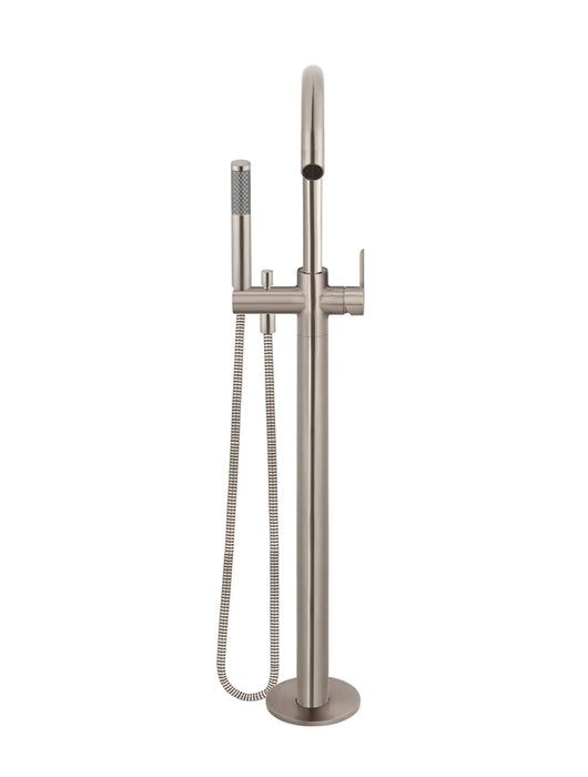 Meir Round Paddle Freestanding Bath Spout and Hand Shower