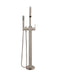 Meir Round Paddle Freestanding Bath Spout and Hand Shower