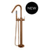 Meir Round Paddle Freestanding Bath Spout and Hand Shower