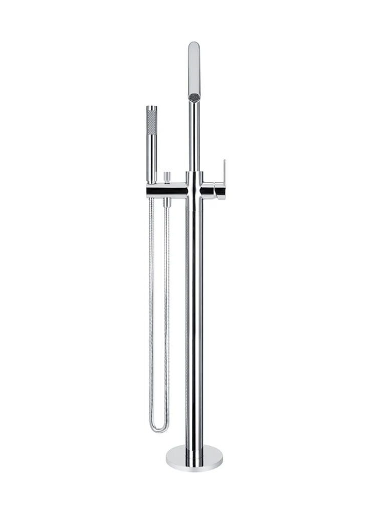 Meir Round Paddle Freestanding Bath Spout and Hand Shower
