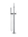 Meir Round Paddle Freestanding Bath Spout and Hand Shower