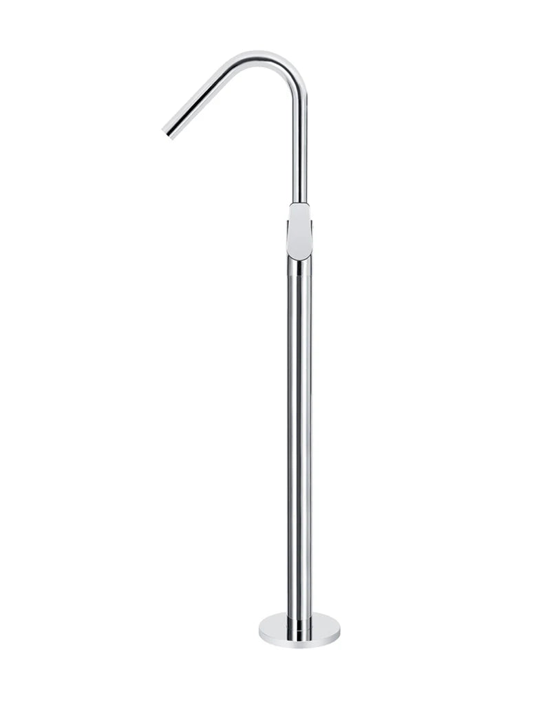 Meir Round Paddle Freestanding Bath Spout and Hand Shower