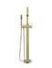 Meir Round Paddle Freestanding Bath Spout and Hand Shower
