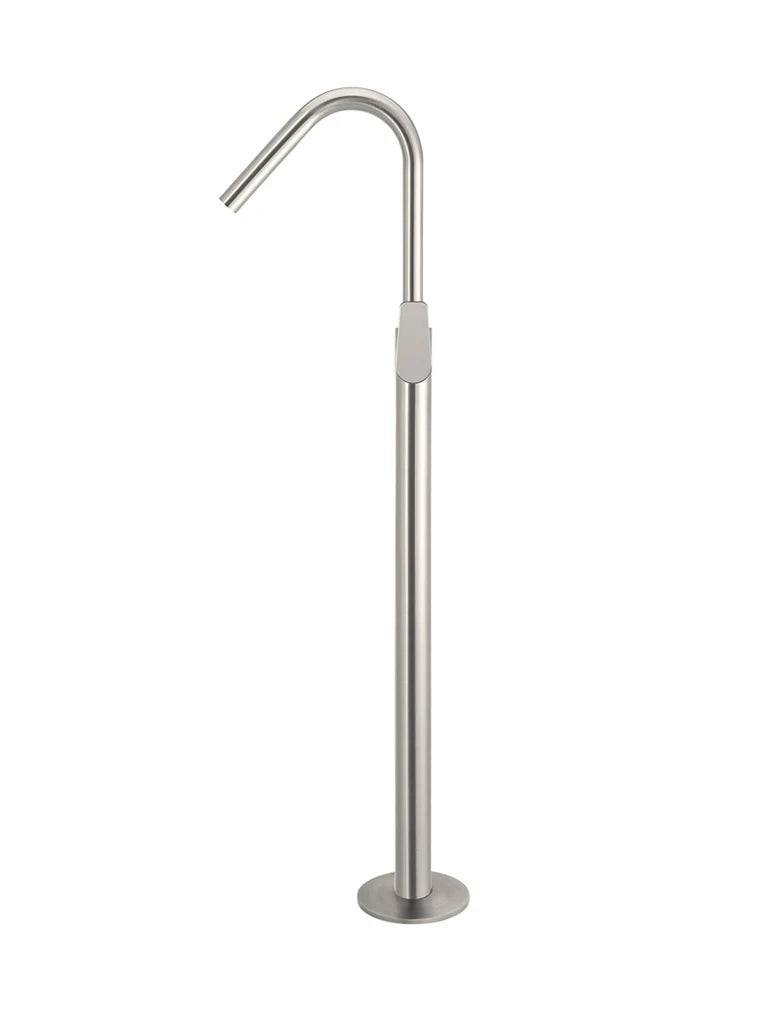 Meir Round Paddle Freestanding Bath Spout and Hand Shower