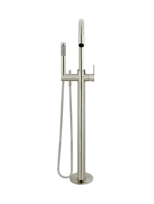 Meir Round Paddle Freestanding Bath Spout and Hand Shower