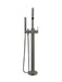 Meir Round Paddle Freestanding Bath Spout and Hand Shower