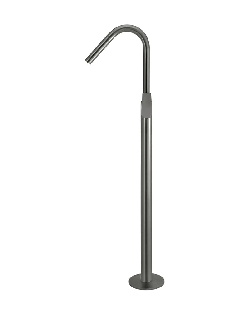 Meir Round Paddle Freestanding Bath Spout and Hand Shower