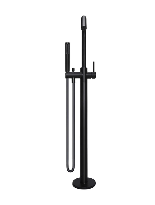 Meir Round Paddle Freestanding Bath Spout and Hand Shower