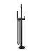 Meir Round Paddle Freestanding Bath Spout and Hand Shower