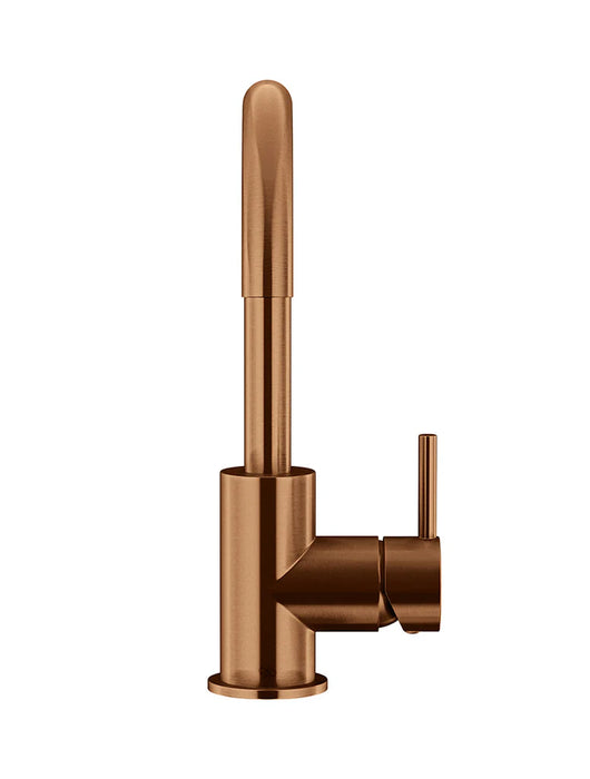 Meir Round Gooseneck Basin Mixer with Cold Start