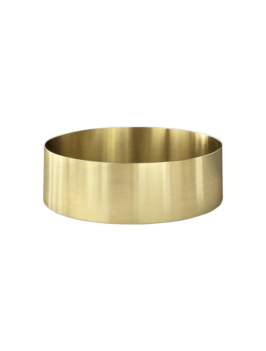 Meir Steel Round Bathroom Basin 380 x 110
