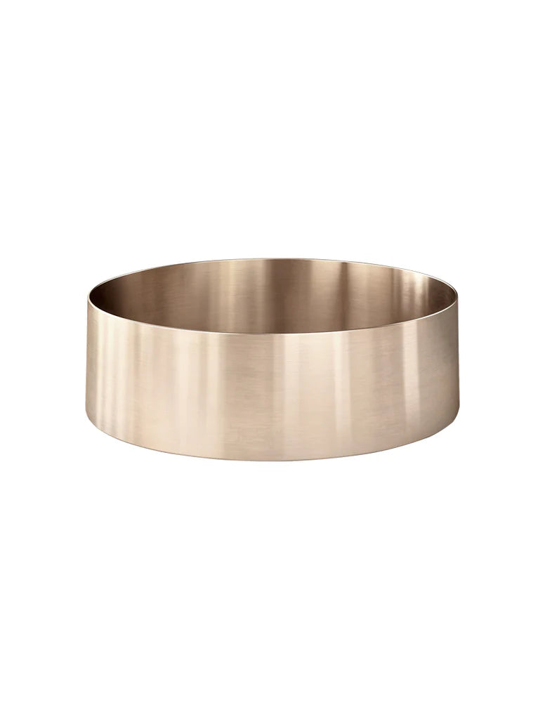 Meir Steel Round Bathroom Basin 380 x 110