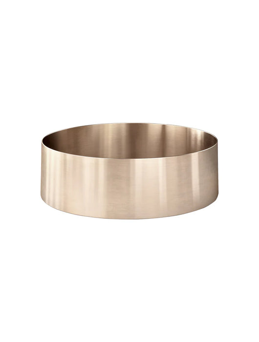 Meir Steel Round Bathroom Basin 380 x 110