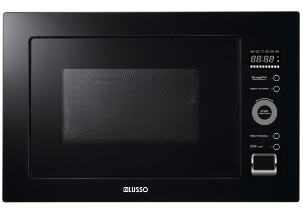 Dilusso Appliances 25L Built in Black Glass Microwave Combi with Fan Force and Grill *Commerical orders only *
