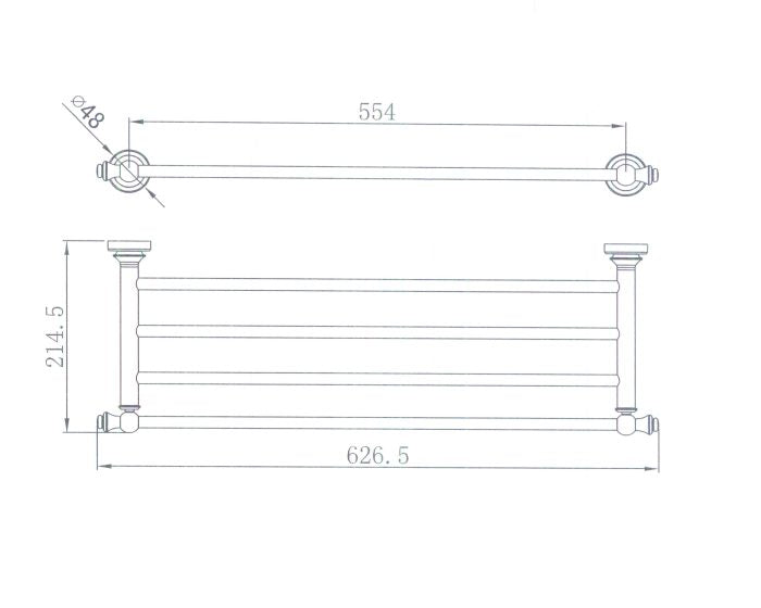 Modern National Medoc Bathroom Shelf