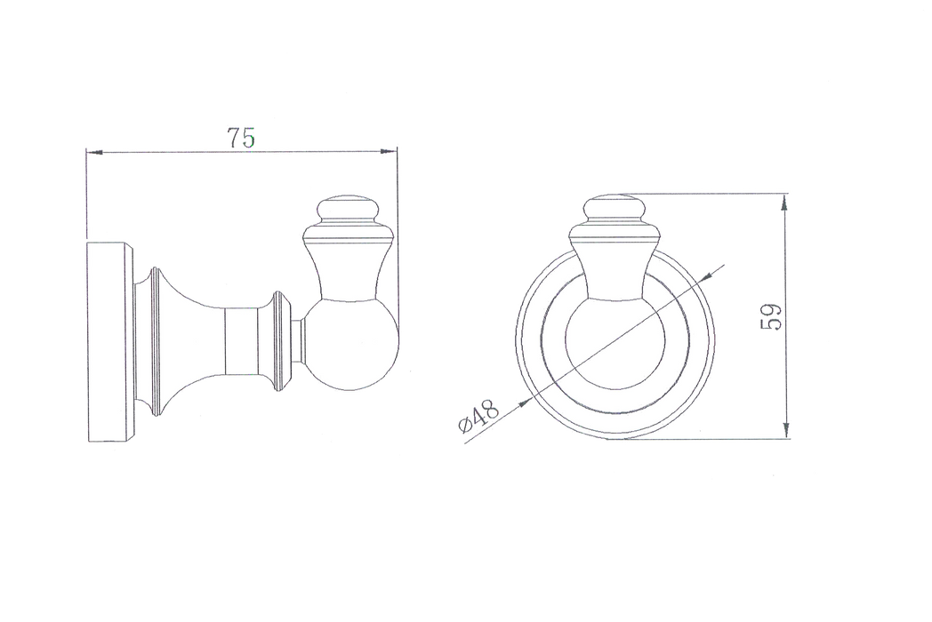 Modern National Medoc Single Robe Hook