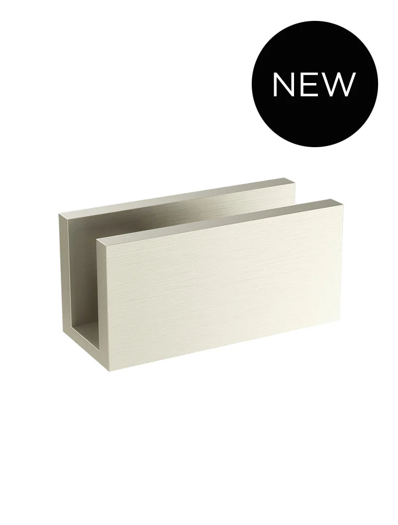 Meir Glass Fixing U Bracket brushed nickel